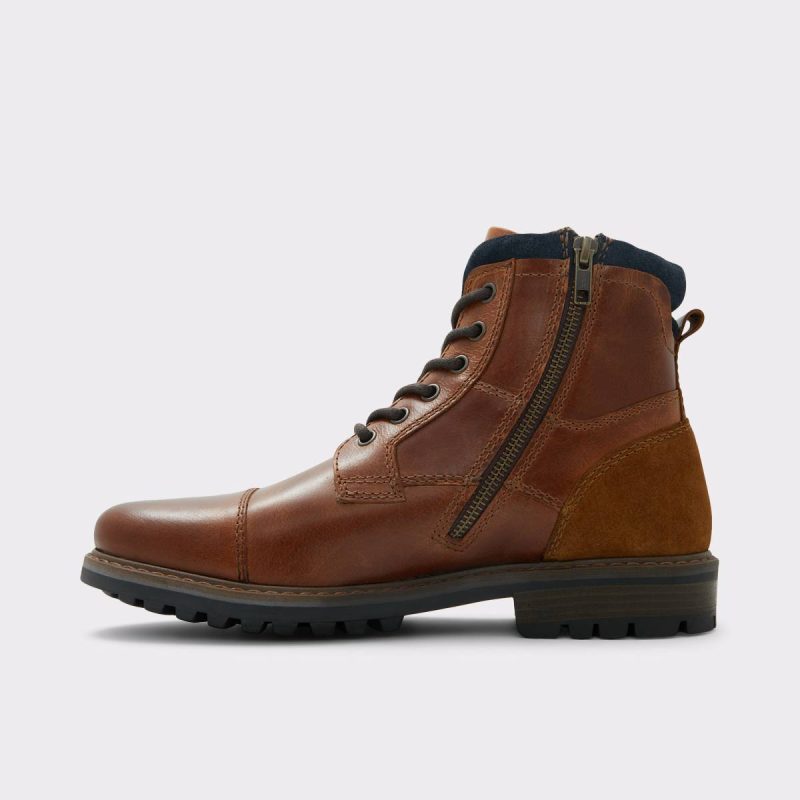 Afiet Cognac Men's Lace-Up Boots Aldo Men Boots Cognac - Image 3