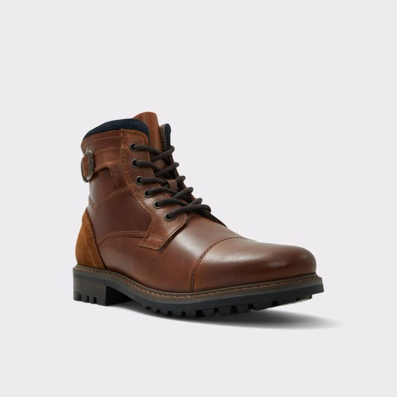 Afiet Cognac Men's Lace-Up Boots Aldo Men Boots Cognac - Image 4