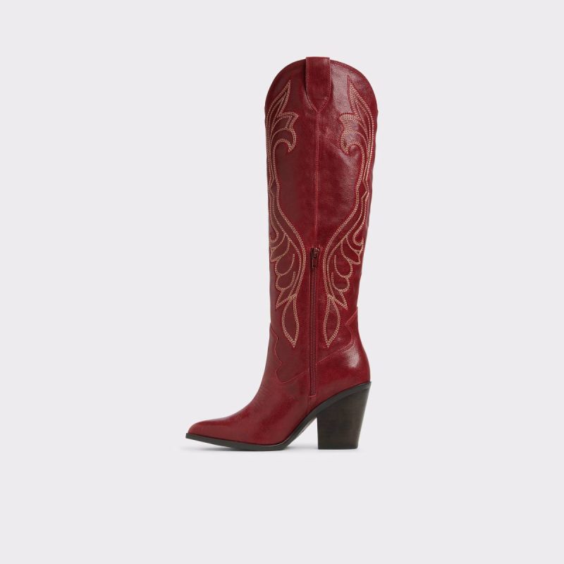 Alamo Medium Red Women's Western And Cowboy Boots Aldo Medium Red Boots Women - Image 4