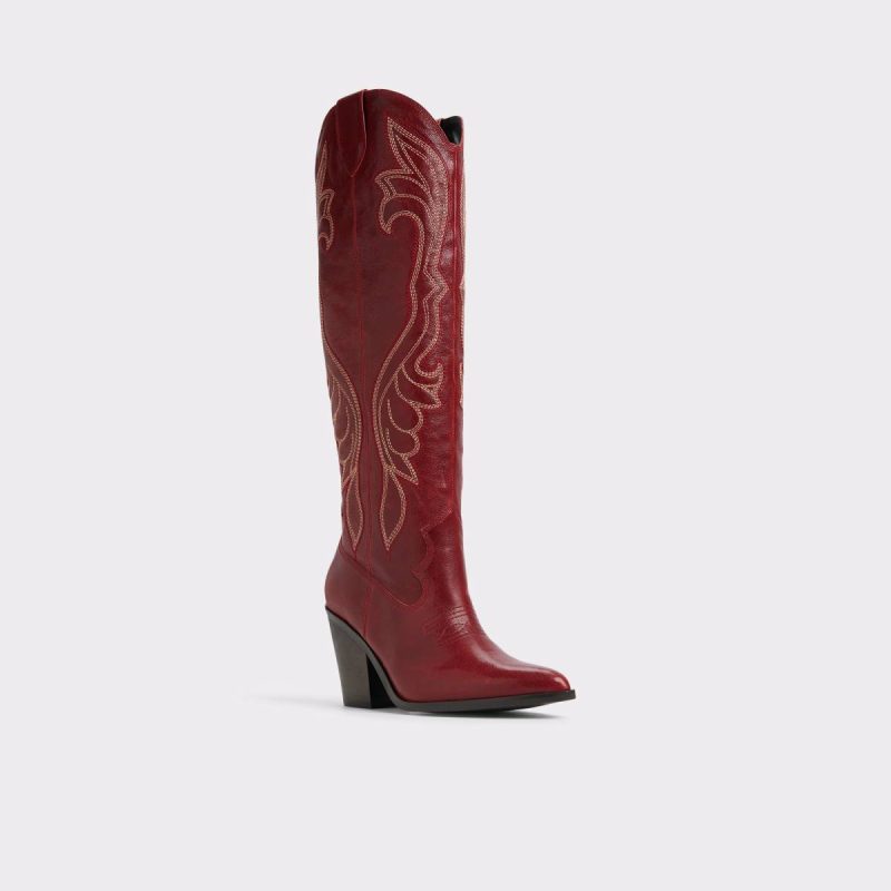 Alamo Medium Red Women's Western And Cowboy Boots Aldo Medium Red Boots Women - Image 5