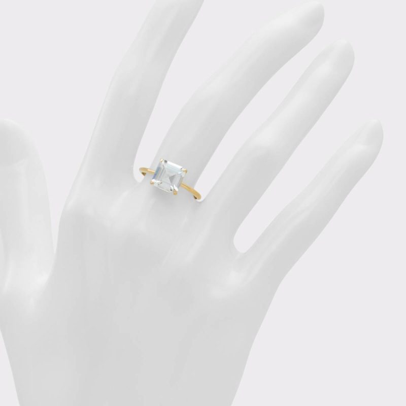 Aldo Aschersparkl Gold/Clear Multi Women's Rings Jewelry Women Gold/Clear Multi - Image 3