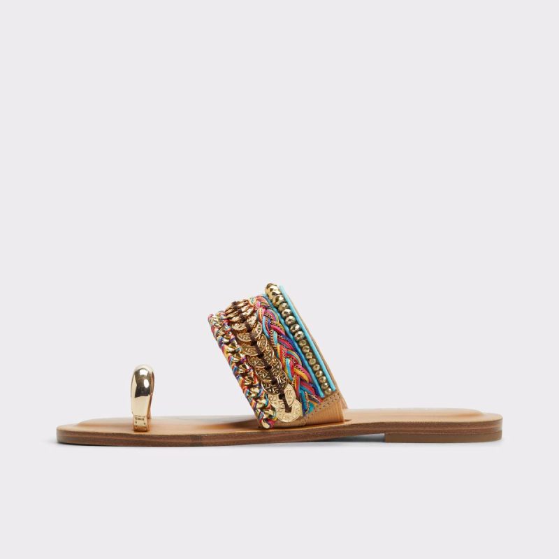 Aldo Beachwalk Multicolor Women's Flat Sandals Multicolor Sandals Women - Image 3