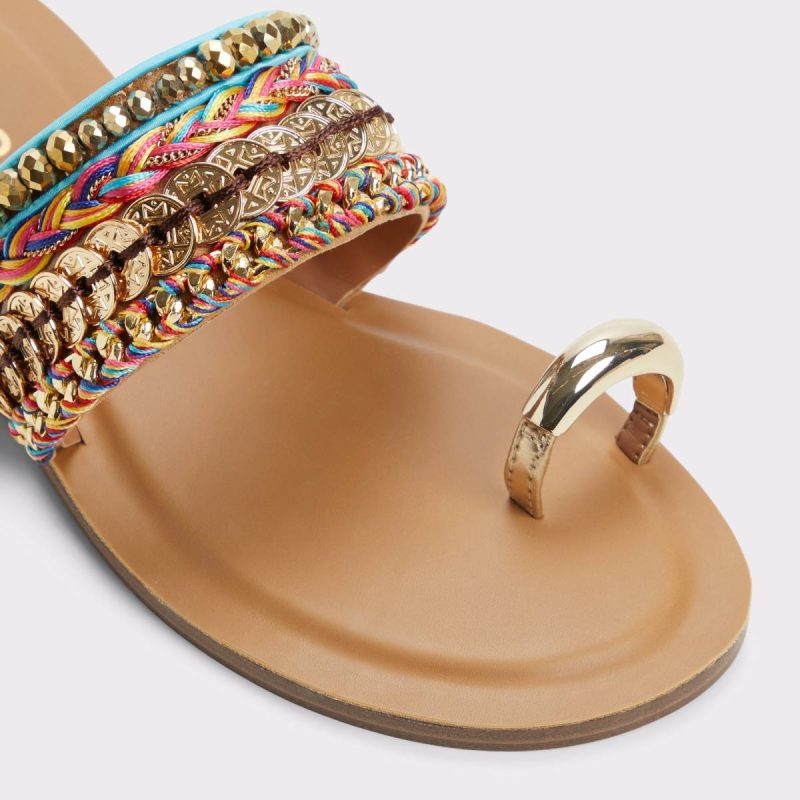 Aldo Beachwalk Multicolor Women's Flat Sandals Multicolor Sandals Women - Image 5