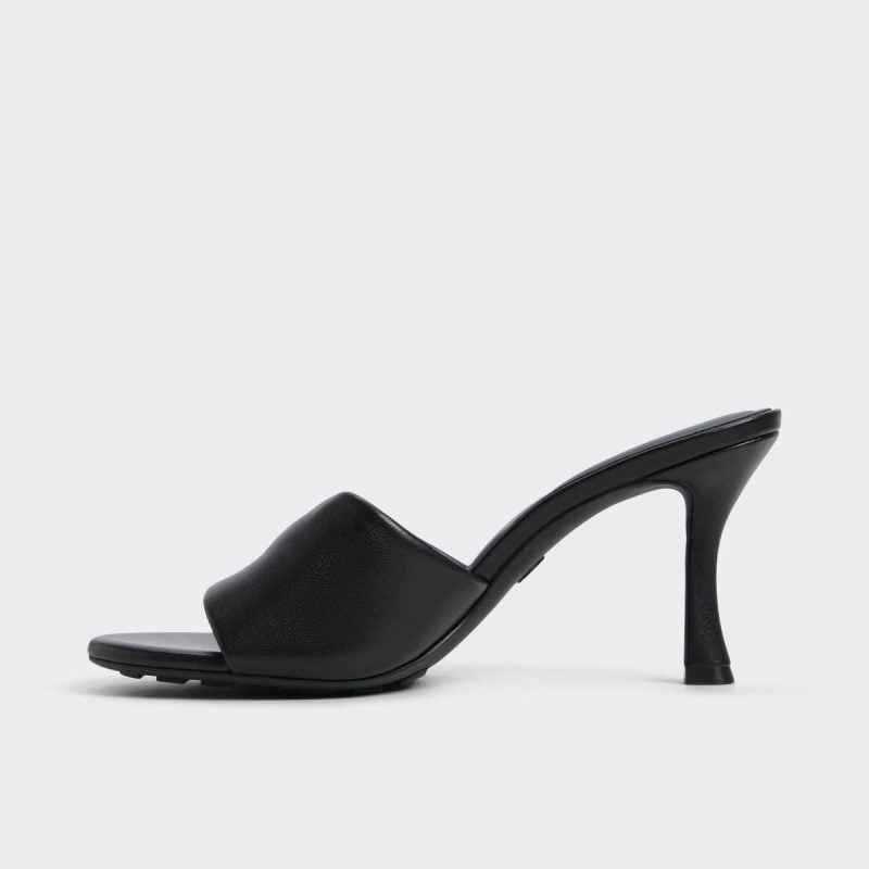 Aldo Black Lyhanna Black Women's Heeled Mules Sandals Women - Image 4
