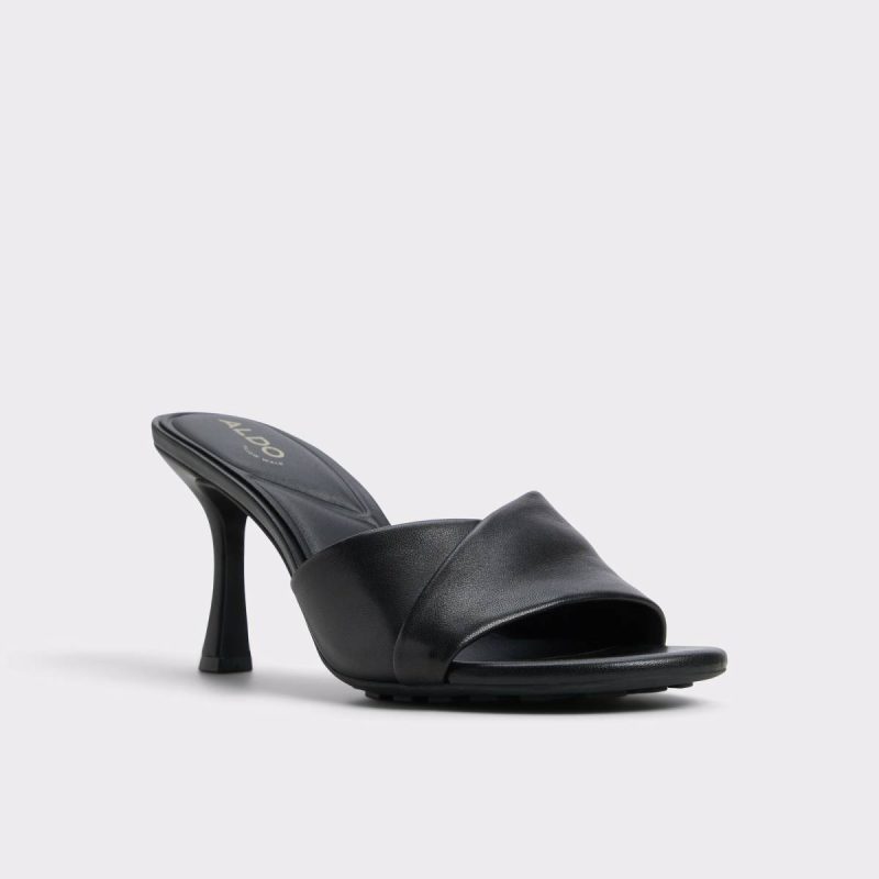 Aldo Black Lyhanna Black Women's Heeled Mules Sandals Women - Image 5