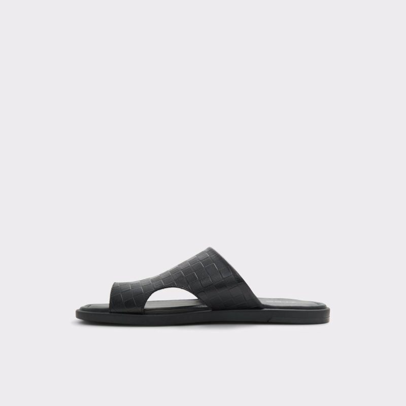 Aldo Black Men Sandals & Slides Seif Black Men's Slides - Image 3