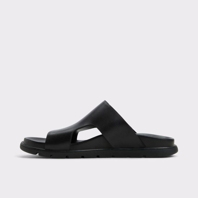 Aldo Black Soar Black Men's Sandals & Slides Men Sandals & Slides - Image 3