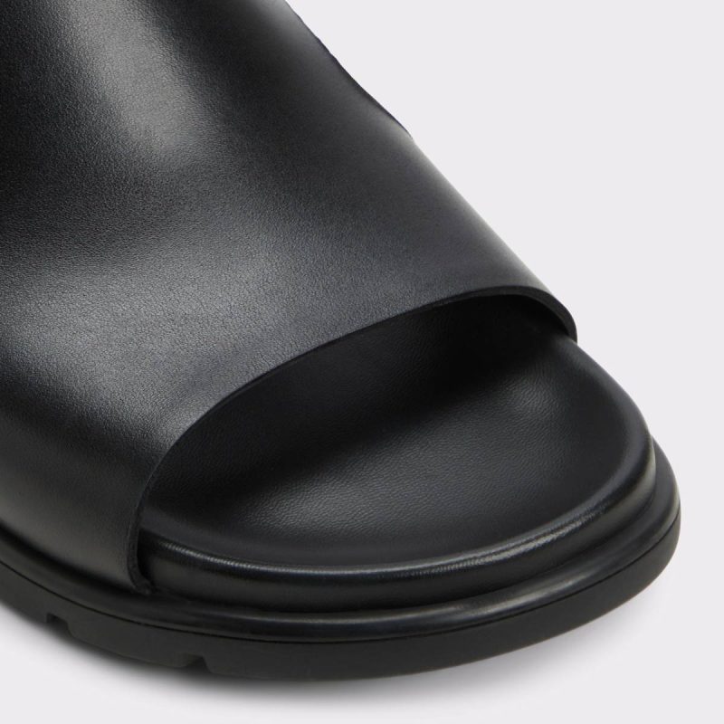 Aldo Black Soar Black Men's Sandals & Slides Men Sandals & Slides - Image 5