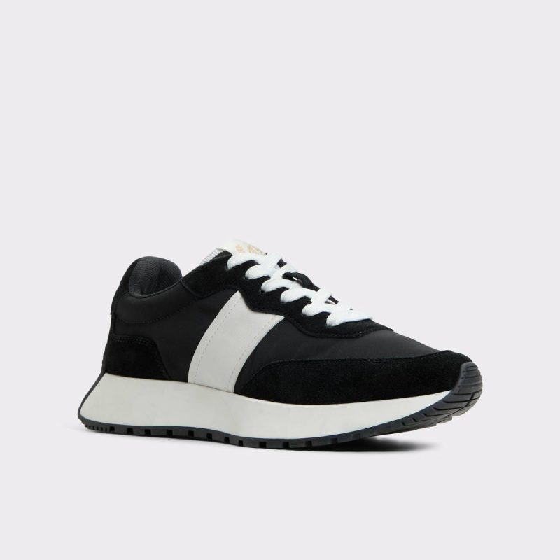Aldo Black/White Proader Black/White Women's Athletic Sneakers Sneakers Women - Image 4