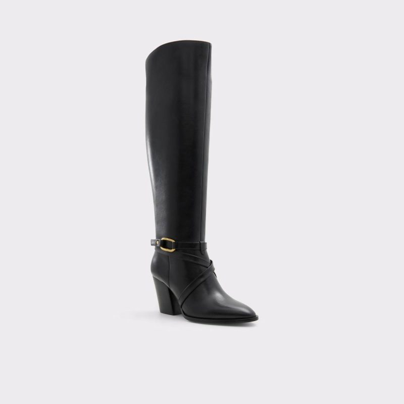 Aldo Black Women Boots Adworeweth Black Women's Tall Boots - Image 4
