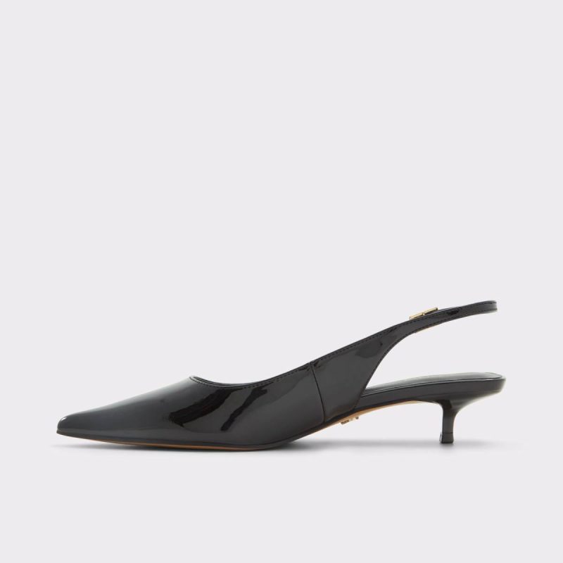 Aldo Black Women Heels Lennoxie Black Women's Kitten Heels - Image 3