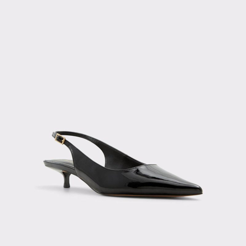 Aldo Black Women Heels Lennoxie Black Women's Kitten Heels - Image 4