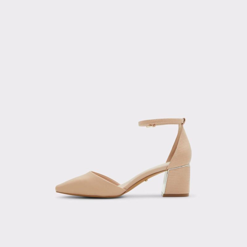 Aldo Bone Women Heels Tinctum Bone Women's Block Heels - Image 3