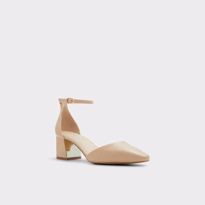 Aldo Bone Women Heels Tinctum Bone Women's Block Heels - Image 4