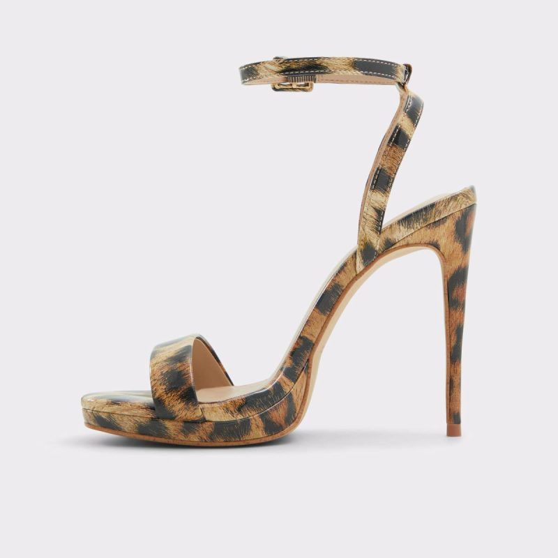 Aldo Brown Multi Heels Women Kat Brown Multi Women's Heeled Sandals - Image 3