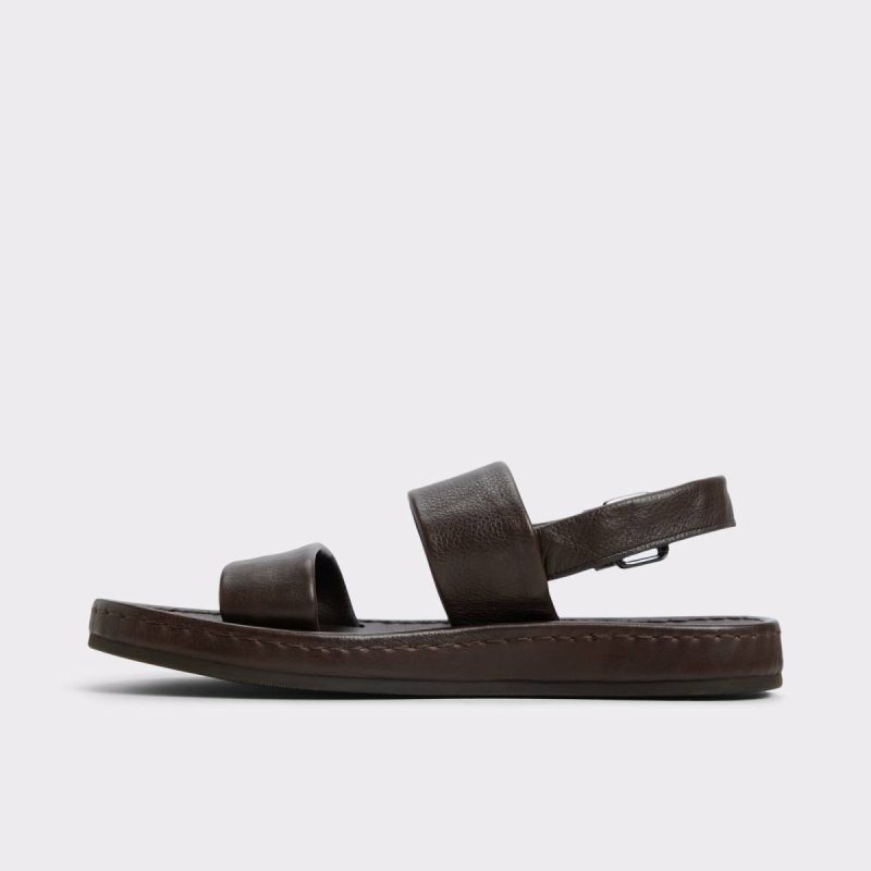 Aldo Dark Brown Men Wiley Dark Brown Men's Sandals & Slides Sandals & Slides - Image 4