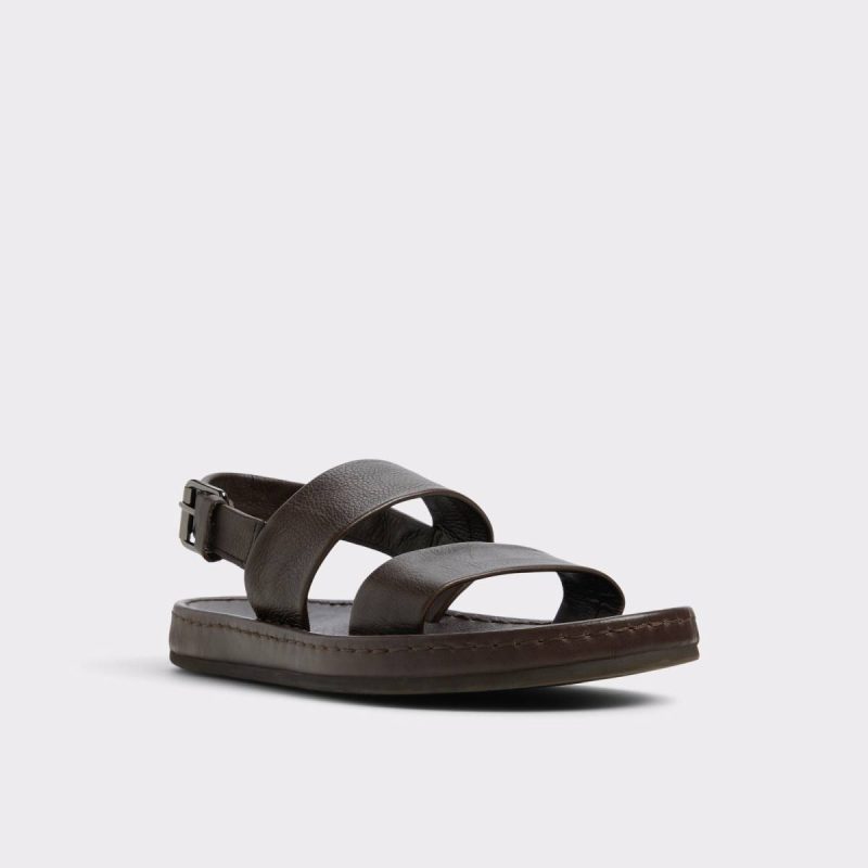 Aldo Dark Brown Men Wiley Dark Brown Men's Sandals & Slides Sandals & Slides - Image 5