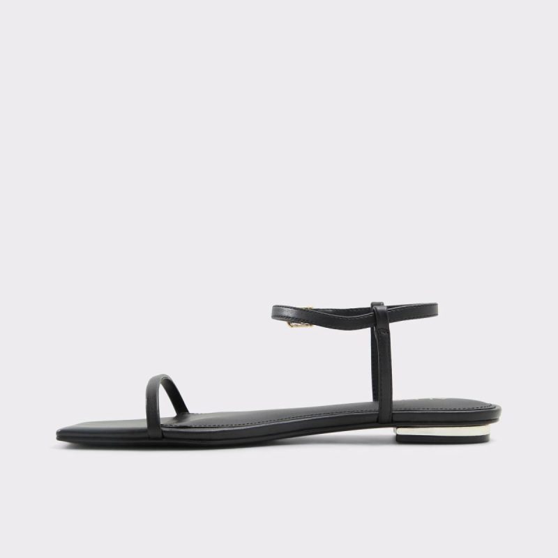 Aldo Darlena Black Women's Flat Sandals Sandals Women Black - Image 3