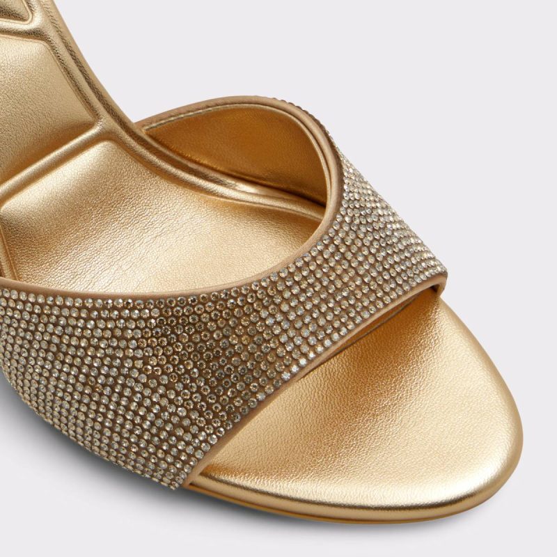 Aldo Heels Aitana Gold Women's Heeled Sandals Gold Women - Image 5
