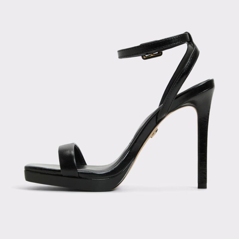 Aldo Heels Kaathy Black Women's Strappy Sandals Black Women - Image 3