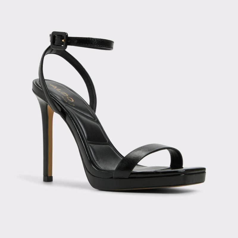 Aldo Heels Kaathy Black Women's Strappy Sandals Black Women - Image 4