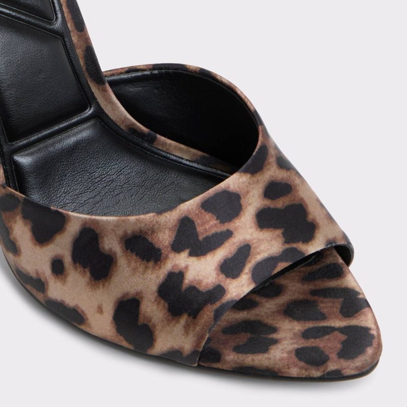 Aldo Heels Rylea Brown Multi Textile Other Women's Animal Print Women Brown Multi Textile Other - Image 5