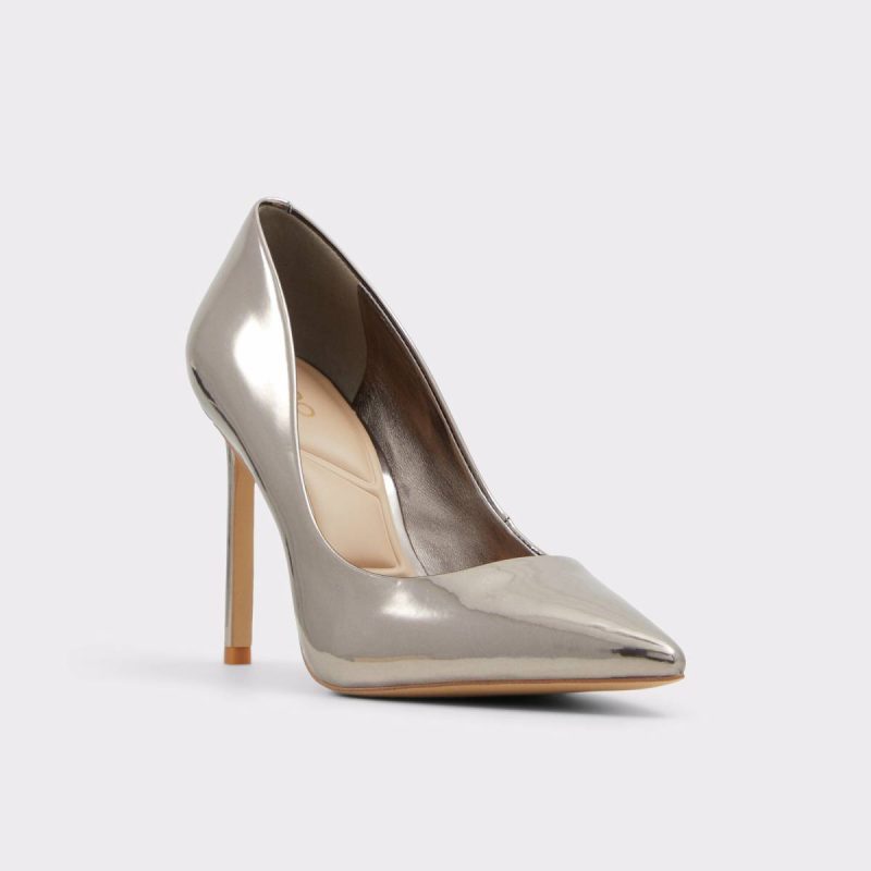 Aldo Heels Women Pewter Stessy2.0 Pewter Women's Pumps - Image 4