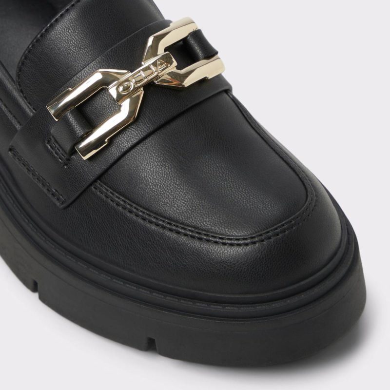 Aldo Loafers & Oxfords Black Synthetic Smooth Mazey Black Synthetic Smooth Women's Loafers & Oxfords Women - Image 5