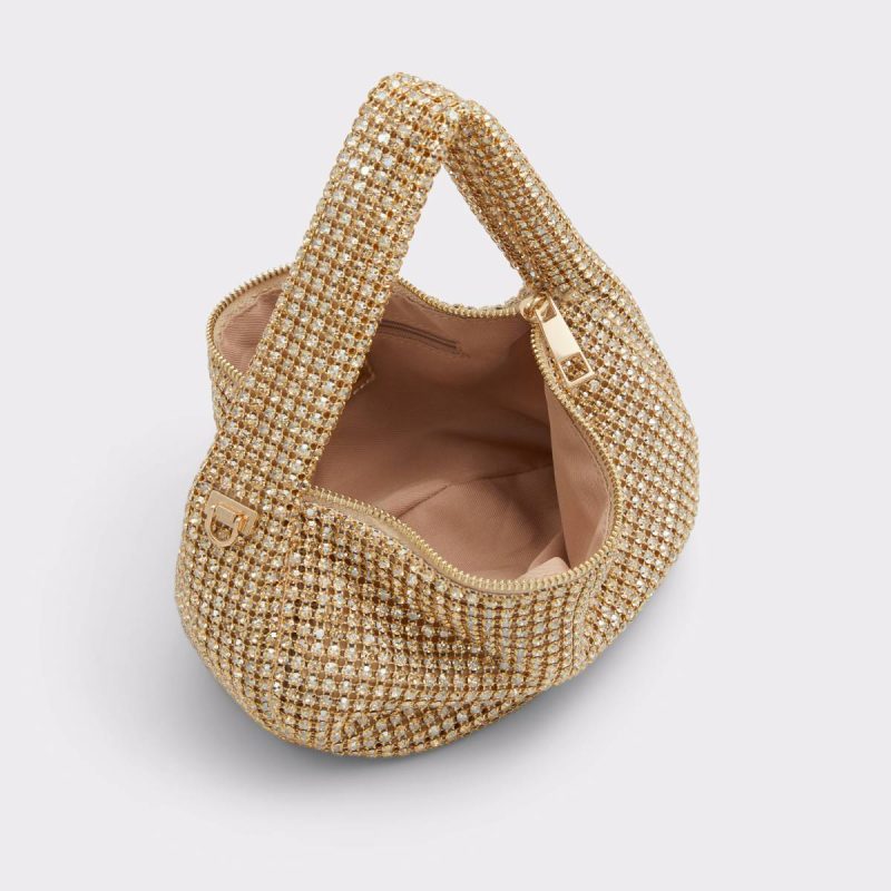 Aldo Luzx Gold/Clear Multi Women's Top Handle Bags Gold/Clear Multi Women Top Handle Bags - Image 3