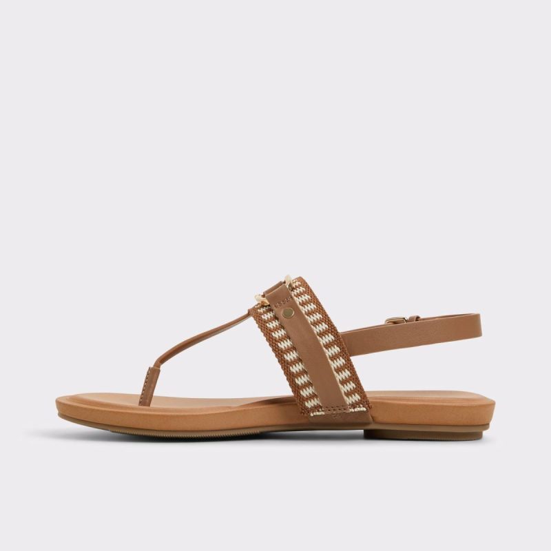 Aldo Medium Brown Taylen Medium Brown Women's Footbed Sandals Women Sandals - Image 3
