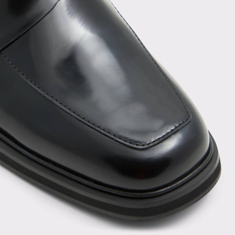 Aldo Men Black Luka Black Men's Dress Shoes Loafers & Slip-Ons - Image 5