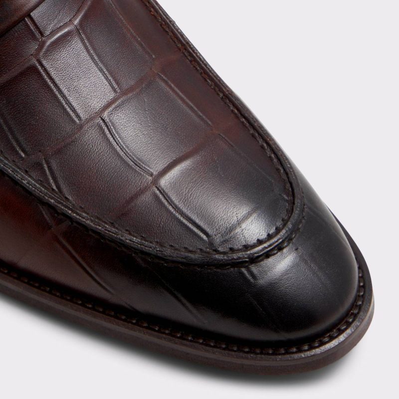Aldo Men Dark Brown Liari Dark Brown Men's Dress Shoes Loafers & Slip-Ons - Image 5