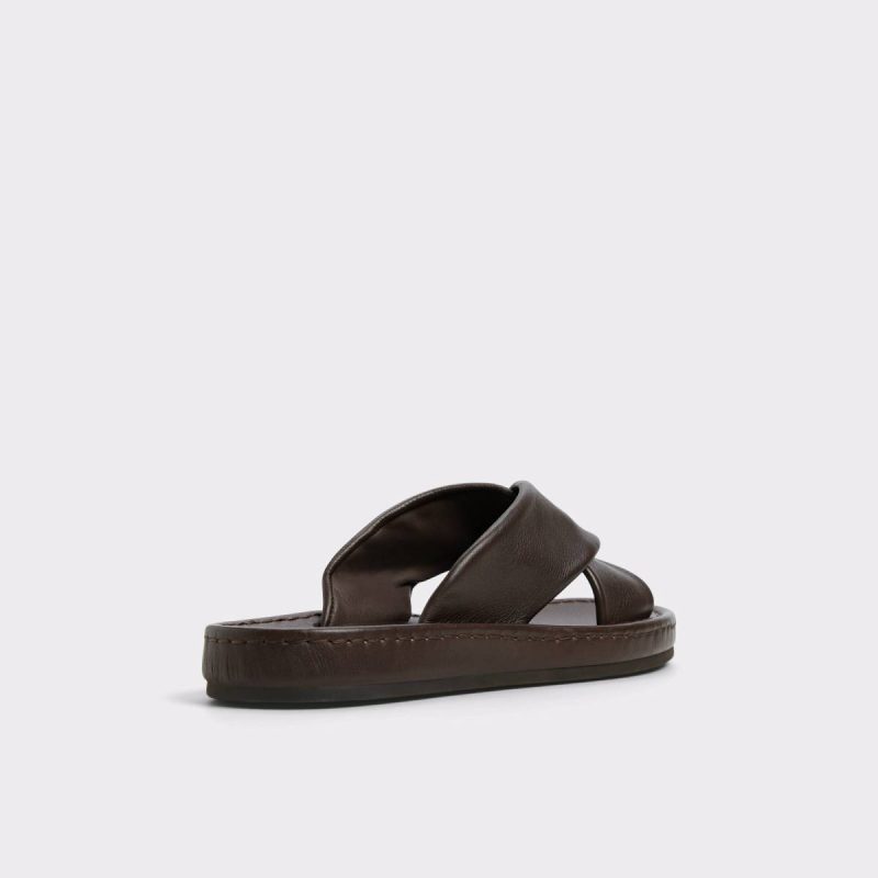 Aldo Men Dark Brown Steele Dark Brown Men's Sandals & Slides Sandals & Slides - Image 3