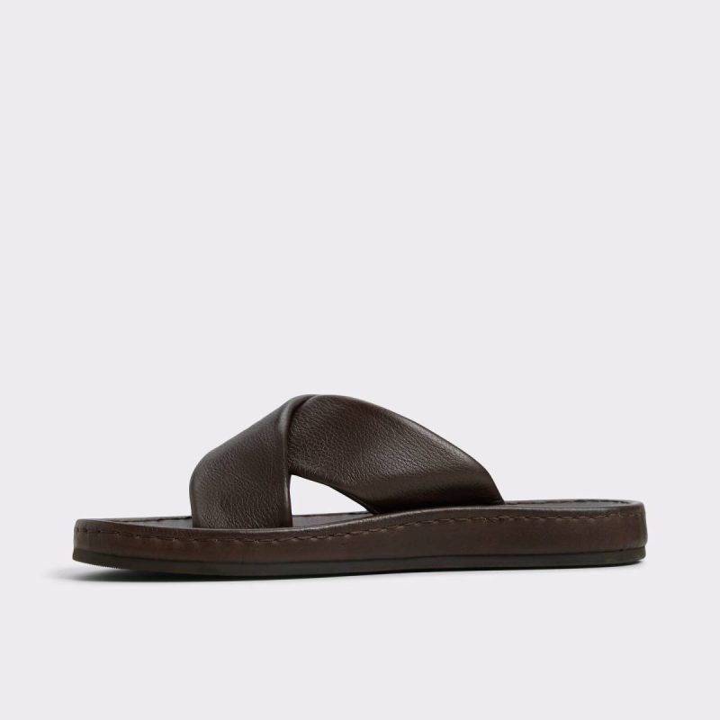 Aldo Men Dark Brown Steele Dark Brown Men's Sandals & Slides Sandals & Slides - Image 4