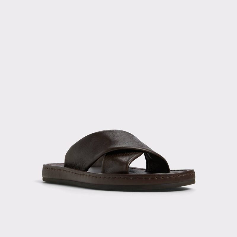 Aldo Men Dark Brown Steele Dark Brown Men's Sandals & Slides Sandals & Slides - Image 5