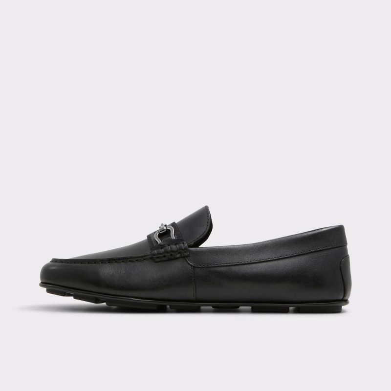 Aldo Men Loafers & Slip-Ons Black Leather Smooth Spanner Black Leather Smooth Men's Hybrid Shoes - Image 3