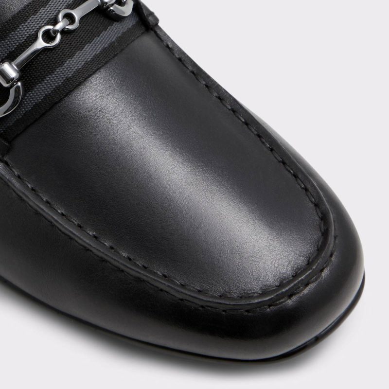 Aldo Men Loafers & Slip-Ons Black Leather Smooth Spanner Black Leather Smooth Men's Hybrid Shoes - Image 5