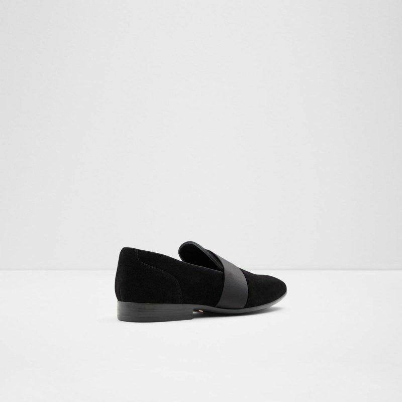 Aldo Open Black Leather Suede Asaria Open Black Leather Suede Men's Loafers & Slip-Ons Men Loafers & Slip-Ons - Image 2