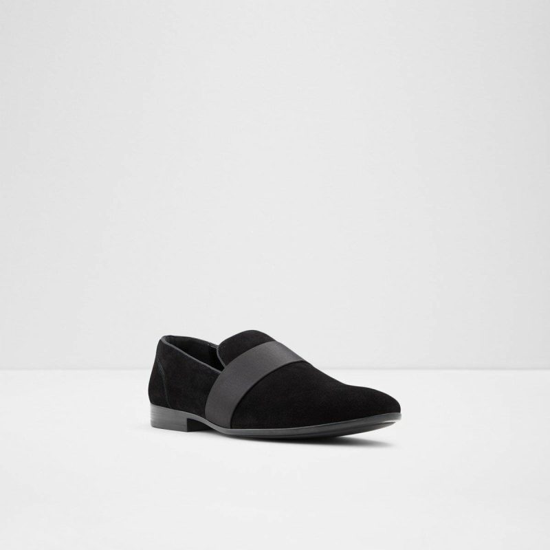 Aldo Open Black Leather Suede Asaria Open Black Leather Suede Men's Loafers & Slip-Ons Men Loafers & Slip-Ons - Image 4