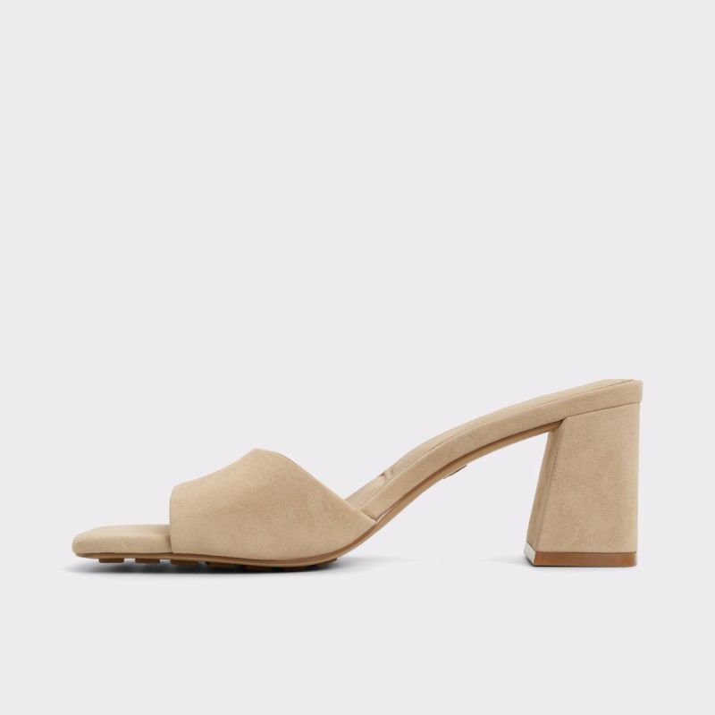 Aldo Sandals Beige Tisha Beige Women's Heeled Mules Women - Image 3