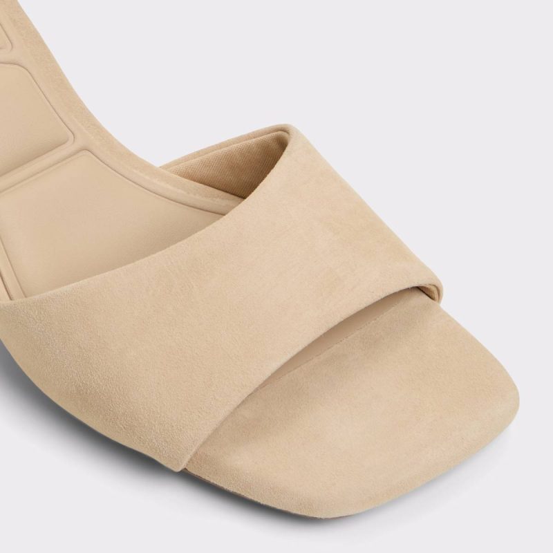 Aldo Sandals Beige Tisha Beige Women's Heeled Mules Women - Image 5