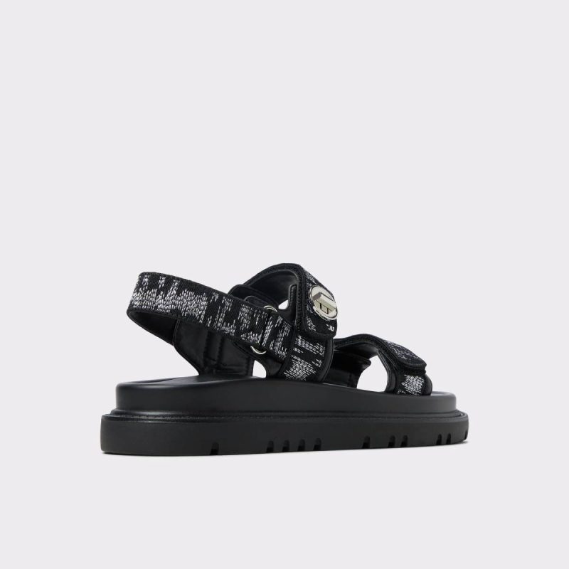 Aldo Sandals Black Combo Women Linette Black Combo Women's Footbed Sandals - Image 2