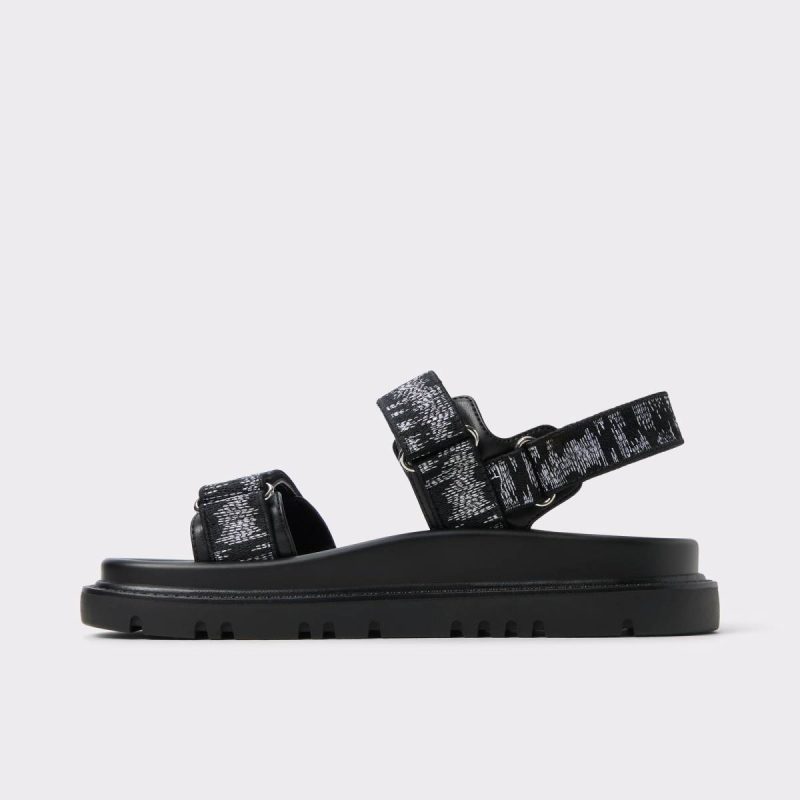 Aldo Sandals Black Combo Women Linette Black Combo Women's Footbed Sandals - Image 3