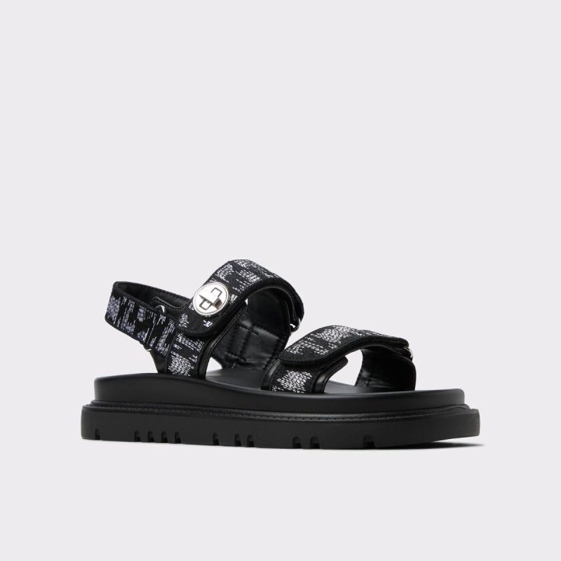 Aldo Sandals Black Combo Women Linette Black Combo Women's Footbed Sandals - Image 4