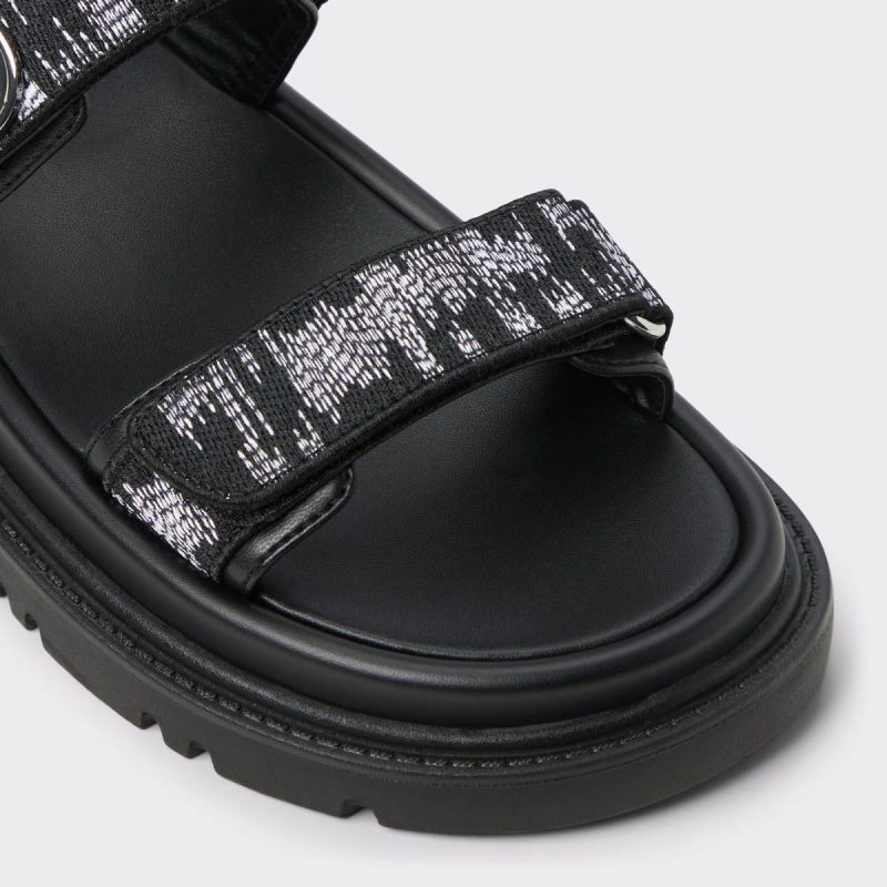 Aldo Sandals Black Combo Women Linette Black Combo Women's Footbed Sandals - Image 5