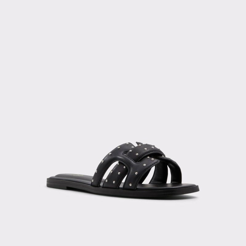Aldo Sandals Elenaa Black Combo Women's Flat Sandals Women Black Combo - Image 4