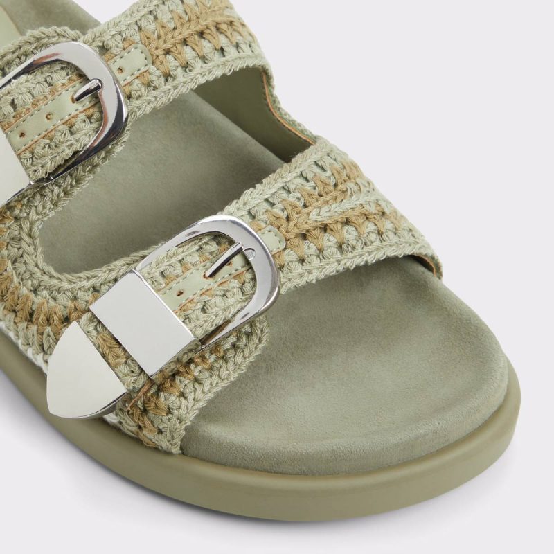 Aldo Sandals Khaki Women Bohodream Khaki Women's Footbed Sandals - Image 5