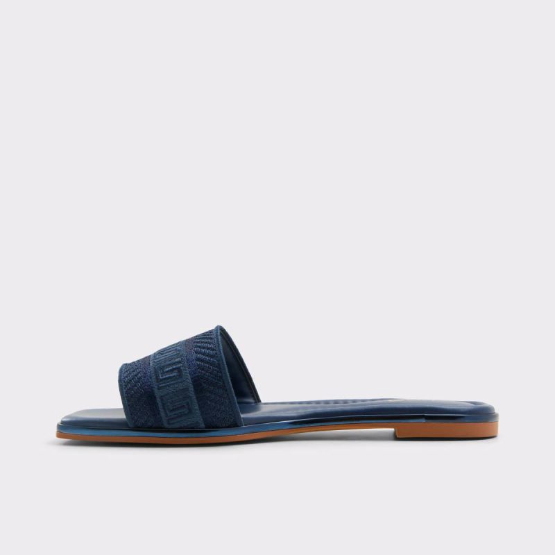 Aldo Sandals Navy Women Oceania Navy Women's Flat Sandals - Image 3
