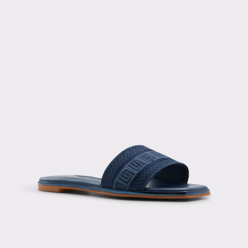 Aldo Sandals Navy Women Oceania Navy Women's Flat Sandals - Image 4