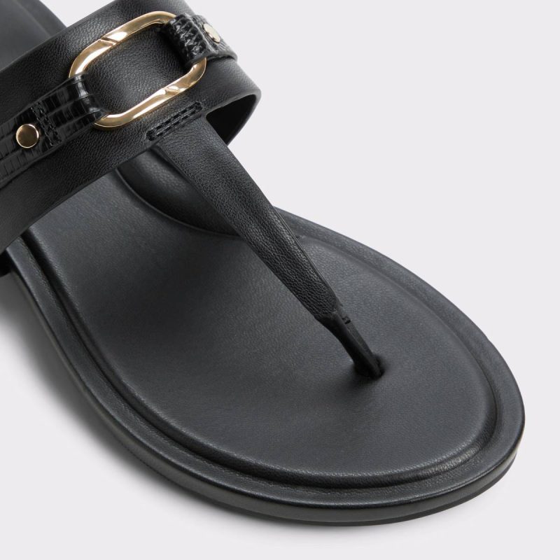 Aldo Sandals Taylen Black Women's Footbed Sandals Black Women - Image 5